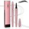 Mikro Wasserdichter Augenbrauenstift mit 4 Gabelspitze Applikator, 3D Augenbrauenstift, 2024 Neu Upgrade Wasserfester Eyebrow Pencil Erzeugt mühelos natürlich aussehende Brauen (A# Schwarz)