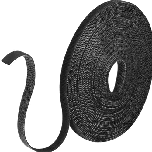 10m Attache Cable,Rouleau Scratch Autocollant,Rouleau Scratch Serre Cable,Sangle Réutilisable Câble Management,pour Ranger et Organiser Câbles,pour Accueil et Bureau(10mm de Large, Noir)