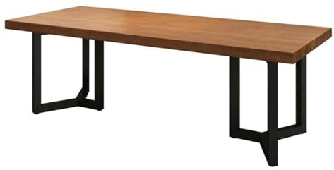 Bureau Gaming Table Bureau Bureau D'ordinateur En Bois Massif De Pin Avec Cadre En Fer Forgé, Bureau De 5 Cm D'épaisseur, Bureau D'écriture Pour La Maison, Table De Conférence Bureau Ordinateur(180x80