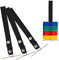 NICENEEDED 4 Pcs Polyester Tape Thong for Belts, Tape Holder Strap for Pouch Box Construction, Black Tapes Straps Storage Lanyard for Electrician Contractor