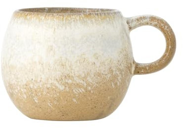 Bloomingville Paula Espressotasse 140 ml, Steingut, D7xH – Perfekt für deinen aromatischen Espresso-Moment, stylische kleine Kaffeetasse für deinen Frühstückstisch