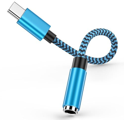 Adaptateur USB C Jack, Adaptateur Audio Type C vers 3,5 mm, Adaptateur USB C vers Jack Puce DAC pour iPhone 16/15 Pro, Samsung Galaxy S25 Ultra S24 S23 S22 A55 A54 5g, Xiaomi, Google Pixel