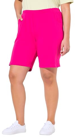 Ulla Popken Damen große Größen Übergrößen Plus Size Jerseyshorts, Taschen, Elastikbund magentapink 58+ 818396528-58+