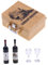 MERIGLARE Miniature Wine Bottles and Glasses Red Wine for Kids Adults Mini Toy Goblets with Storage Case Model Dollhouse Decor, GERMANY