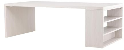 FURNLUX Esstisch, Beige, 230x110x75 cm, 101 kg, MDF-Material, Seitliches Aufbewahrungsfach, Montage Erforderlich, Rechteckig, Mit Montageanleitung