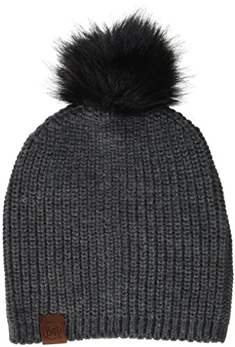 Buff Damen Mütze Knitted Hat Adalwolf, Steel Grey, One Size, 115405.909.10.00
