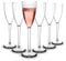 RB Flûtes à Champagne Plastique Supérieure Incassables Réutilisables 15cl, Lot de 6