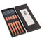 5 pares de palillos japoneses tradicionales de madera Patrón de pescado de 9 palillos antideslizantes reutilizables Set apto para lavavajillas
