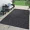 TT Home Teppich Für Outdoor Küchenteppich Balkon Terrasse Unifarbenes Design Modern, Farbe:Anthrazit, Größe:120x160 cm