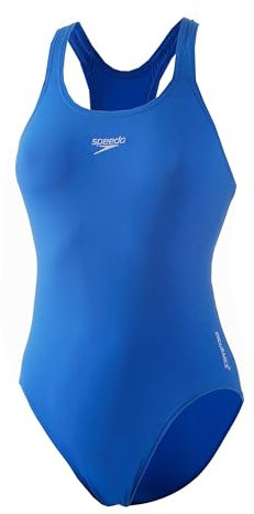 Speedo Mädchen ECO Endurance+ Medalist Badeanzug | Chlorbeständig | Recyclingmaterial | Bequeme Passform | Schwimmunterricht | Badeurlaub Badeanzug, Bondi Blue, 13-14