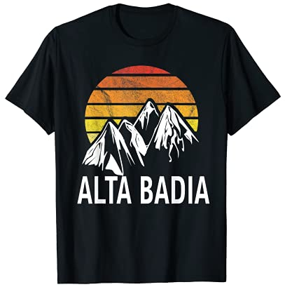 Alta Badia Dolomites Italien Skigebiet Snowboarden T-Shirt