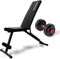 Multifunktion Hantelbank,Einstellbarer Gerade/SchräGe/Hantelhocker Mit Hantel-Kit For Das Krafttraining, Bench Press, Abdominal Training TragfäHig 200kg (Multifunktion+20 Kg Hantel-Kit)
