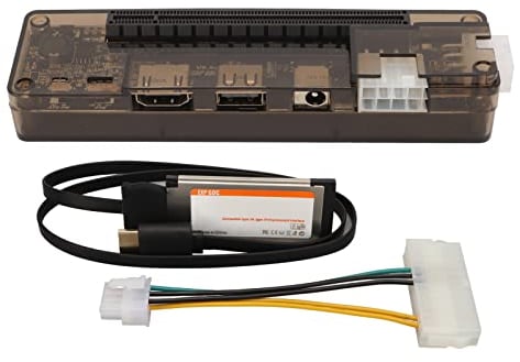 Laptop Externes Unabhängiges Grafikkarten-Dock PCI E EXP GDC-Grafikerweiterung Expresscard 6-poliger 8-poliger Schnittstellenausgang, ohne Netzteil