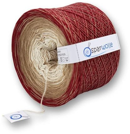 Bobbel 100% Baumwolle, Farbverlaufsgarn 235g 4-fädig 1000m zum Stricken und Häkeln, Garn, Wolle, Yarn for knitting and crocheting (CO-200018-SV)