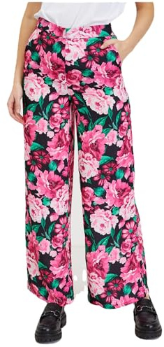 ORSAY Rosafarbene Damen Blumenhose Slim Fit Hosen für Damen | Stilvolle Damenhosen | Bequemer Modetrends | Vielseitige Kollektion | Business Casual | Moderne Schnitte 38