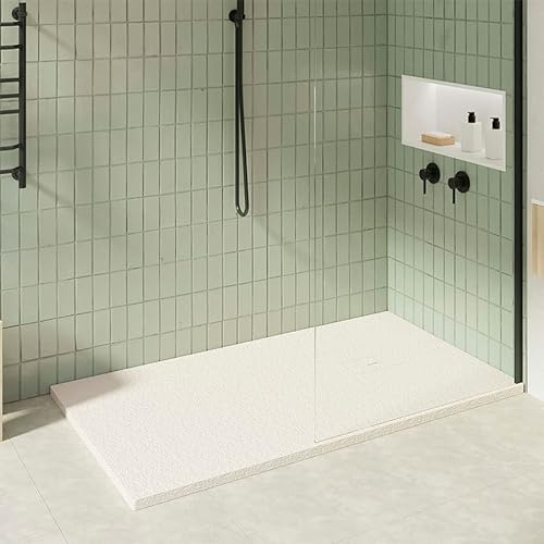 KOES - Piatto Doccia in Resina Serie OBI – 80x160 – Crema RAL 1013
