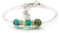 Sospiri Venezia - Pulsera Mujer con 3 Cuentas de Cristal de Murano, Pulsera Original, Joya Ideal para Regalo, Made in Italy con Certificado (Verde)