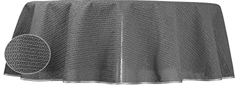 Tischdecke Gartentischdecke Anthrazit 140x180 cm oval PVC Weichschaum rutschfest Outdoor wetterbestädnig Balkon Terrasse
