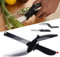 Knissors Scissors, Multi Purpose Vegetable Scissors with Cutting Board, Vegetable Cutting Scissors, Chopping Scissors for Kitchen, Salad Scissors, 2-in-1 Kitchen Tool Slicer (1pcs)