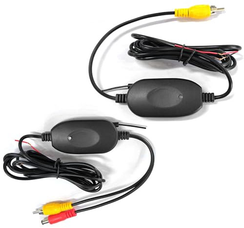 Inefala Kit de transmisor y Receptor de Video inalámbrico 2.4G para cámara de Marcha atrás Cámara de Asistencia de estacionamiento Cámara de Marcha atrás para automóviles