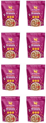 The Happy Pear - Healthy and Tasty Premium Luxury Granola - Plant Based, High Fibre, No artificial Colours or Flavours, Sugar Free - 3 Delcious Flavors (8 Boxes, Steve's Dreamy Granola)