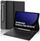 SENGBIRCH Custodia con Tastiera per Samsung Galaxy Tab S10FE 10.9 2025/S9 FE 10.9 2023/S9 11 2023, Italiano QWERTY Tastiera Bluetooth Staccabile per Samsung Tab S10FE/S9 FE 10.9/S9 11, Nero