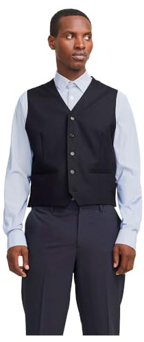 JACK & JONES Herren Jprtheo Waistcoat Noos, Dark Navy, 46
