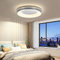 Mikeru Graue Deckenleuchte 40cm, LED Ring Deckenleuchte Nicht Dimmbare Deckenleuchten 3000K/4500K/6500K Wohnzimmer Lampe Decke Fernbedienung Nicht Enthalten für Büro, Küche
