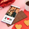 Wanapix | Tablette de Chocolat Personnalisée | Cadeau Original Saint Valentin/Anniversaire | 100gr | Chocolat au Lait | Initials heart