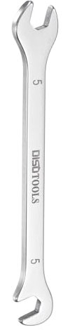 HARFINGTON 5mm Thin Double Open End Wrench w 15° and 75° Angled