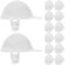 Toyvian 50 Stück halllowen tortendeko firmung bisschen Security Cap Helmhalter für LKWs Mini-Cowboyhüte für Partys Jethelm spielsachen kleine Hühnerhelme Mini-Helme Plastik Weiß