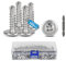 SUPAWAY 300 pcs Vis autoforeuse metal M4,8 x 25mm Vis à tête ronde autoperceuse avec forets Auto-perceuses pour métal Empreinte PH/Cruciforme pour metal, tôle dacier aluminium bois