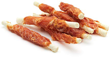 Frigera Snack Perro Palitos de Piel de Buey Enrollados con Pollo Deshidratado - 500 gr