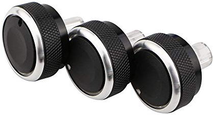 AC Knopf für Klimaanlage Heizungsschalter für Ford Focus 2 3 MK2 MK3 Mondeo, Schwarz, 3 Stück