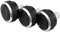 3 perillas de CA, interruptor de control de calor de aire acondicionado para Ford Focus 2 3 MK2 MK3 Mondeo: negro