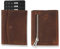 Solo Pelle® Leder I Slim Wallet mit Münzfach I Geldbeutel mit RFID Schutz I Platz für mindestens 12 Karten I Mini Portemonnaie für Herren und Damen I Geldbörse (Vintage Braun, mit Münzfach)
