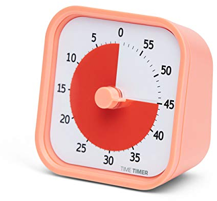 Time Timer Home Mod - 60 Minute Visual Timer Edition Home - pour l'outil d'étude de Fournitures Homeschool, minuterie pour Le Bureau d'enfants et des réunions, avec Fonctionnement Silencieux