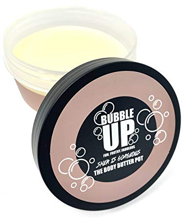 Bubble Up SHEA IS GORGEOUS Body Butter Feuchtigkeitscreme für alle Hauttypen - Hoch feuchtigkeitsspendende Sheabutter - Vegan Friendly & Cruelty Free