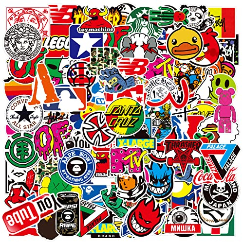 Trend Aufkleber Decals (100 Stück), Laptop Vinyl Aufkleber für Wasserflasche, Trinkflasche, Snowboard, Erhöhen, Motorrad, MacBook, Zauberstab, DIY Party Supplies Patches Decal