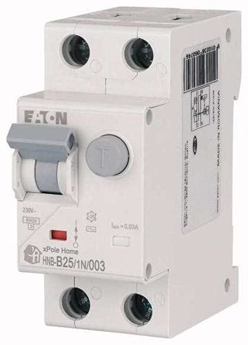Fehlerstromschutzschalter 2P 25A B 0,03A Typ AC xPole Home HNB-B25/1N/003 195123