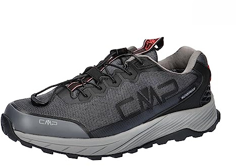 CMP Men's Phelyx WP Multisport Shoes, Titanium, 6.5 UK - Waterproof, Lycra Inner Lining, Mesh Upper, Rubber Outsole, Gym Shoes