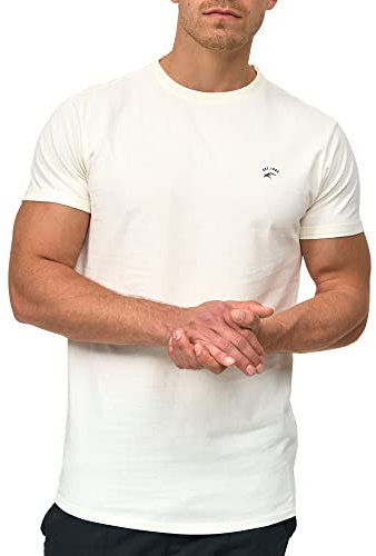 Indicode Herren Kloge T-Shirt mit Rundhals-Ausschnitt | Herrenshirt Sommershirt Marshmellow, M