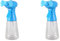 2 x fan with water spray fan, handheld fan with battery operated fan, water bottle sprayer (300 ml)