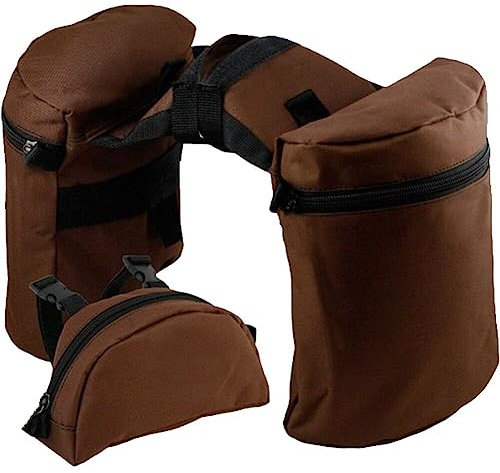 Wudaizhi Taschen Für Pferde Langlebiger Horn-Beutel Set Waschbeutel Praktische Pommel-Tasche Für Langstreckenfahrten