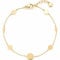 JEWELS BY LEONARDO Armband Ciao Milla • Arm-Kette aus goldfarbenem Edelstahl • eingesetzte Plättchen in verschiedenen Größen • 18-20 cm Länge • Schmuck Geschenk für Frauen • 023313
