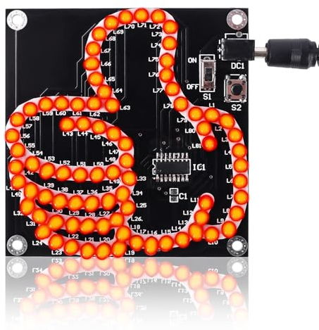 DONGKER Kit di saldatura, set di esercizi per saldatura, luci a LED fai da te, kit elettronici per studenti, insegnamento e apprendimento fai da te