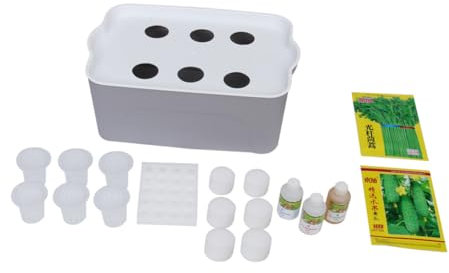 Unomor 1 Stück Karton Pflanzen Indoor Anbaukasten Pflanzkasten Hydroponischen Tröge Bodenlose Kultivierungs Box Keimen Pflanzbox Pflanze Site Hydroponic Kit Weiß Blumentopf Gemüse