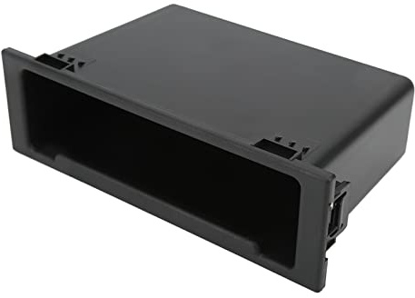 Boîte de Rangement pour Radio Stéréo de Voiture, Organisateur de Tableau de Bord 1Din, Remplacement Noir pour