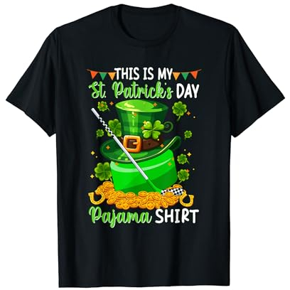 My St. Patrick's Day Pyjama-Shirt, Eishockey-Ausrüstung T-Shirt