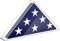 Flaggen-Vitrine, Acryl-Gedenkflaggenbox, Veteranen-Flagge, transparente Displaybox, dreieckiger Flaggenhalter, Display für Tisch, Material Flaggenetui Organizer für patriotische Rentner, patriotische